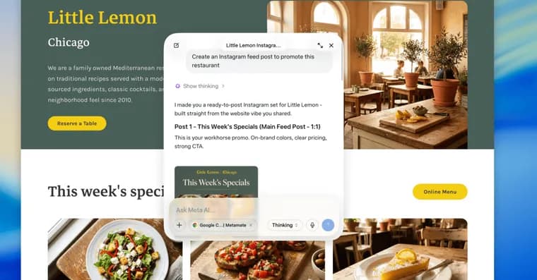 Meta AI gets a Mac app with window sharing and dictation