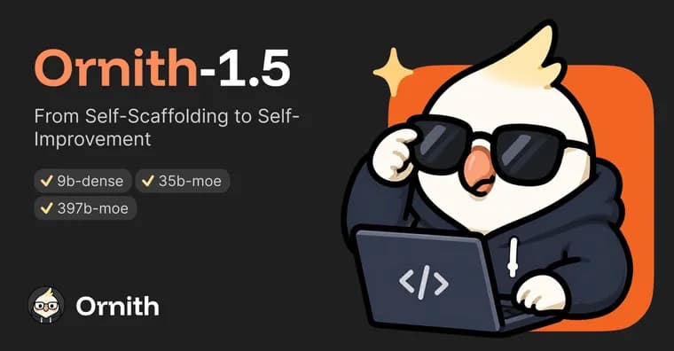 Ornith releases Ornith-1.5, an open model on par with Claude Opus 4.8