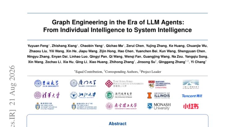Graph Engineering organizes LLM agents as evolving graphs