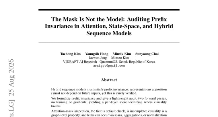 New audit exposes causality leaks that attention-mask checks miss