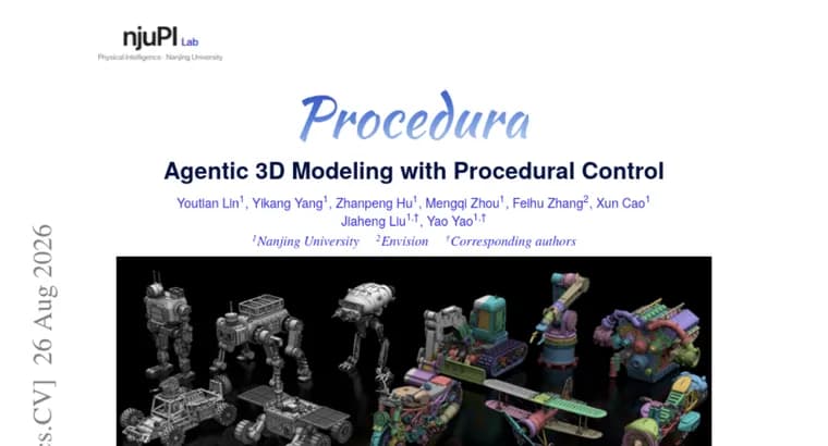 Procedura writes 3D objects as editable procedural code