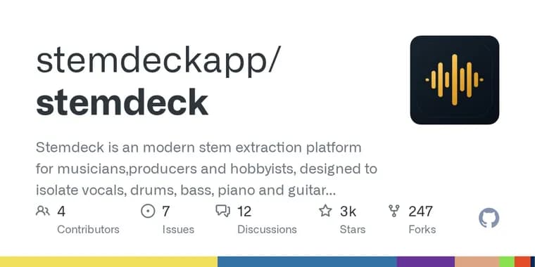 StemDeck splits songs into six stems, running fully offline