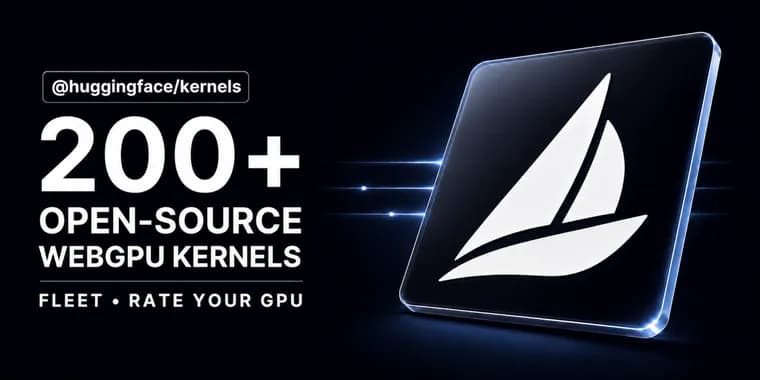 Hugging Face releases 207 WebGPU kernels, 2.57x faster than ONNX Runtime Web