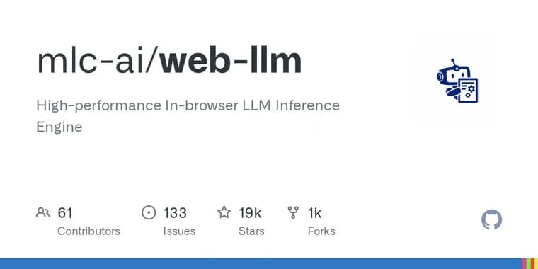 WebLLM runs LLMs in the browser using WebGPU acceleration