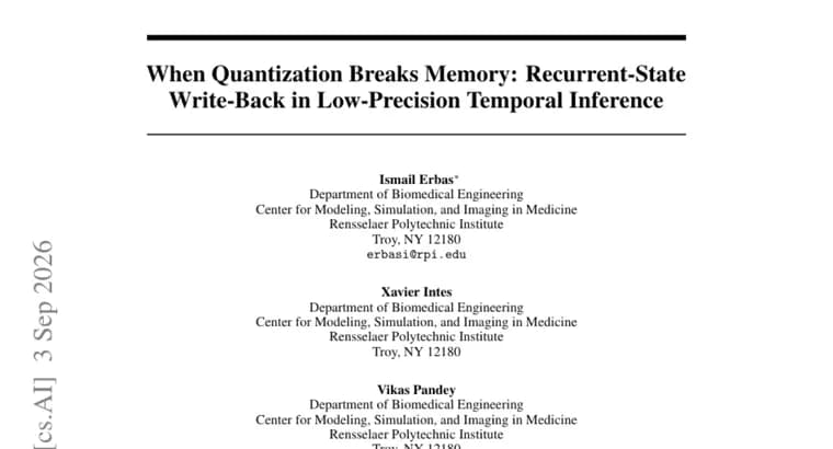 4-bit state quantization inflates RNN errors by up to 300x