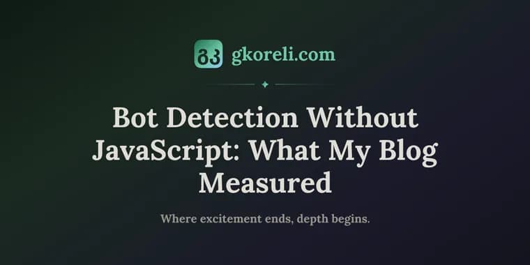 Header-based bot detection cut a blog's 'browser' traffic by 74.5%