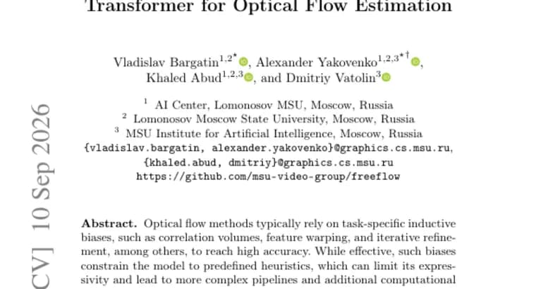 FreeFlow drops hand-built biases from optical flow, still hits SOTA