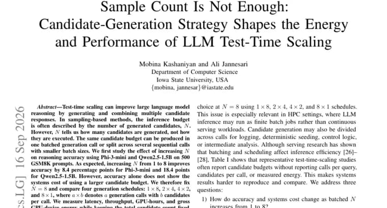 LLM test-time scaling's GPU cost swings up to 6x with batching