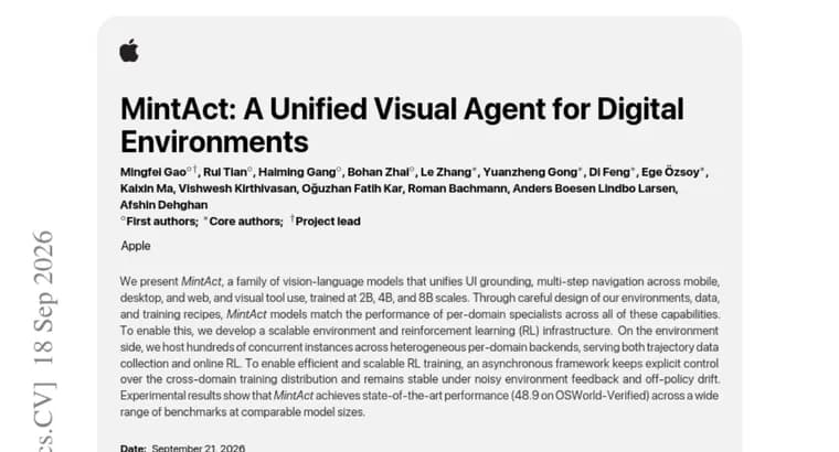 MintAct unifies UI agents across mobile, desktop and web