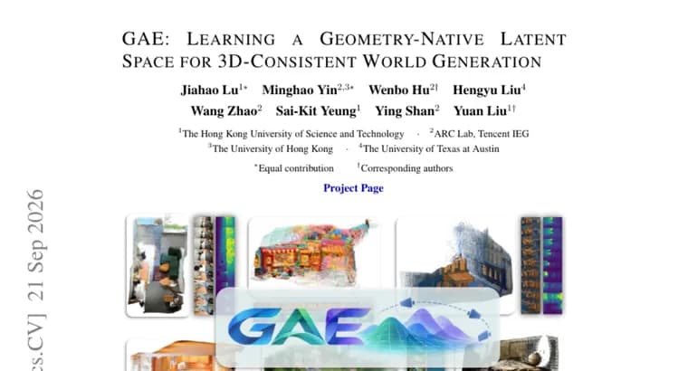 New autoencoder shares one latent space between 3D perception and video generation