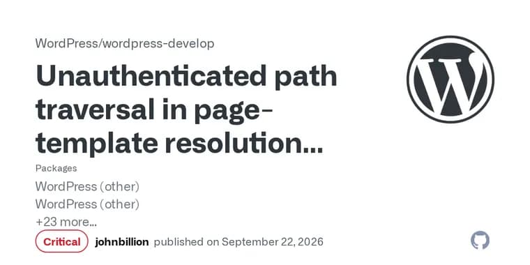 WordPress patches path traversal flaw that can lead to RCE