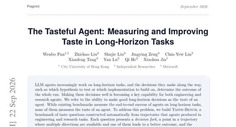 Taste-Bench finds frontier LLM agents get only 59.7% of long-horizon calls right