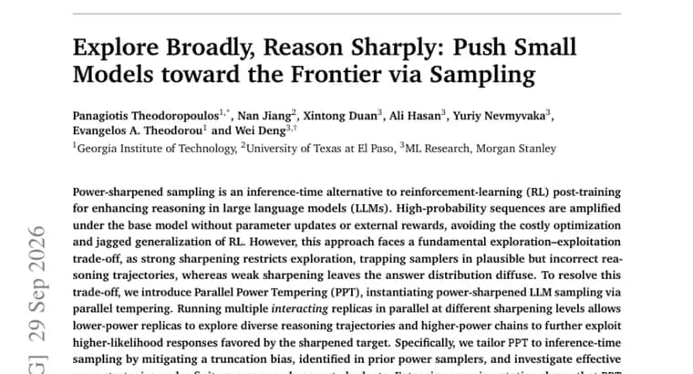 Parallel Power Tempering samples stronger reasoning from base LLMs without RL