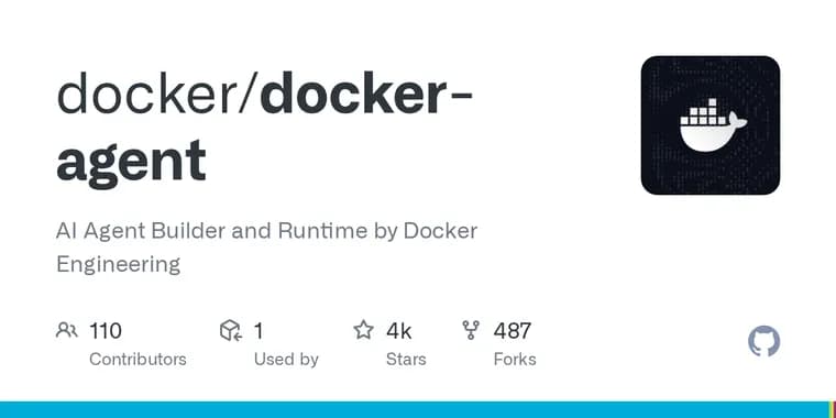 docker-agent is a Docker CLI plugin for building AI agents from YAML