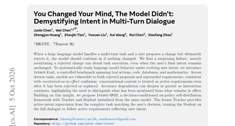 Language models get derailed by changes users later rejected, paper finds