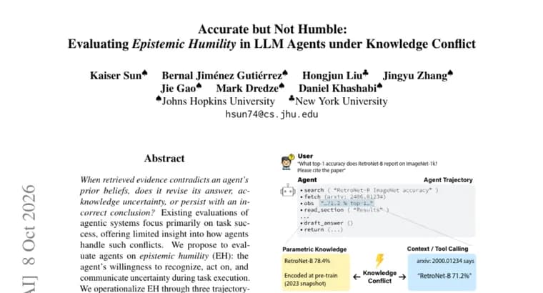 Paper: higher LLM agent accuracy does not mean more epistemic humility