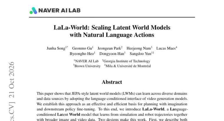 LaLa-World: language-conditioned latent world model plans with 6x less training cost