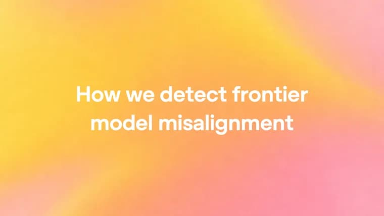 OpenAI describes layered monitoring to catch frontier model misalignment
