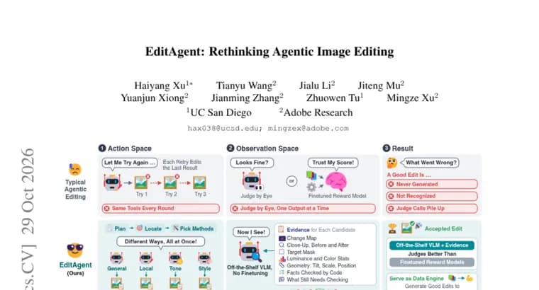 EditAgent widens tools and judging for agentic image editing